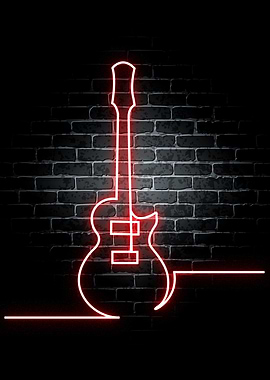 Guitar Neon Music