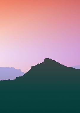 Dawn Mountain Range Middle