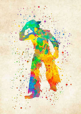 Cowboy Watercolor