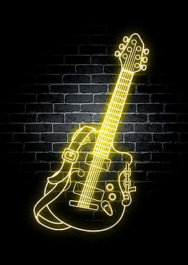Guitar Neon Music