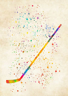 Hockey watercolor