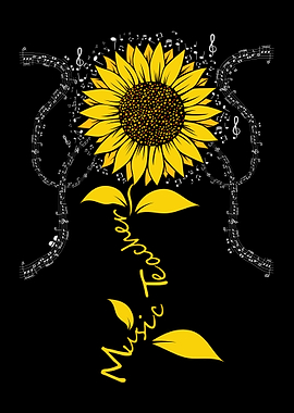 Music Teacher Sunflower
