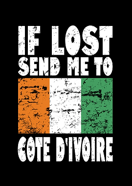 Cote Dvoire Flag Saying