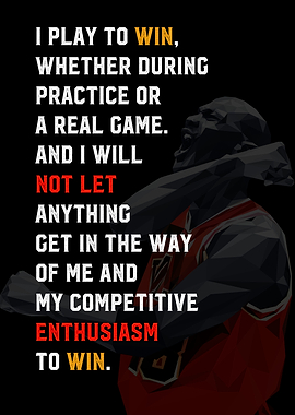 mj motivational text art