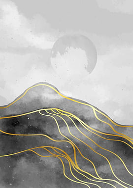 Black and white Mountain