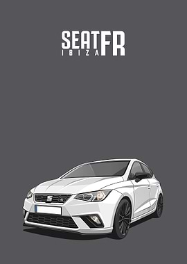 seat ibiza fr white