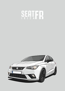 seat ibiza fr white