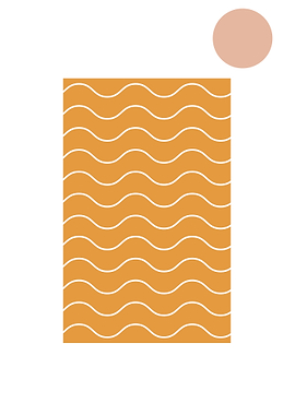 Abstract yellow wave line