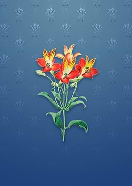 Red Speckled Alstromeria