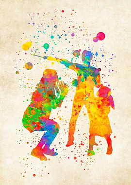 Children playing outside