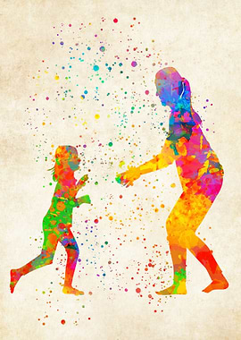 Children playing outside