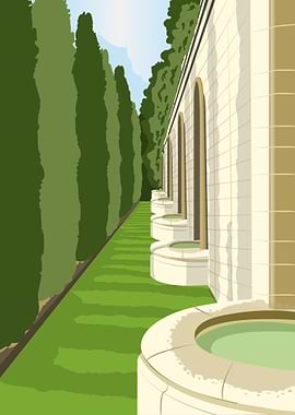 A luxury green garden