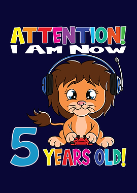 Lion Boy I Am 5 Years Old