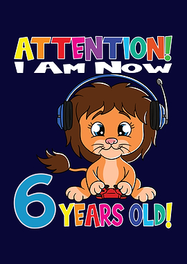 Lion Boy I Am 6 Years Old