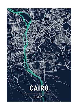 Cairo Egypt City Map