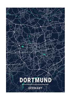 City Map Dortmund Germany