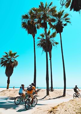 Bikers in Venice Beach