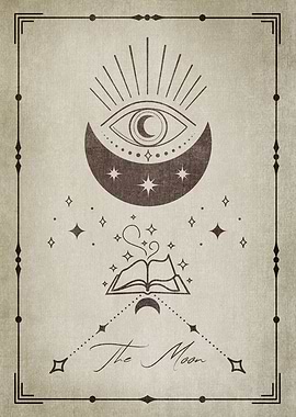 The Moon Tarot Card