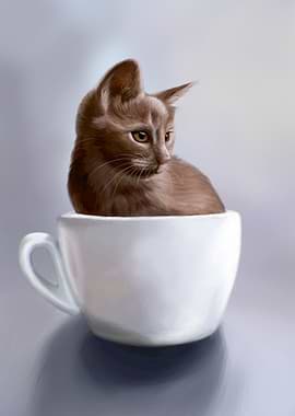 Ginger Teacup Kitten