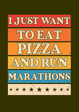 Pizza and Marathon Runner