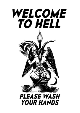FUNNY DEVIL WASH HANDS