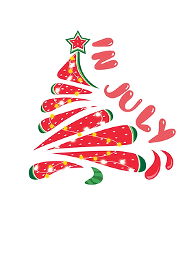 Beach Christmas Watermelon