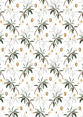 Floral Almond Pattern