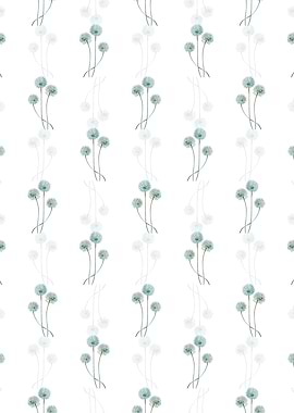 Blue Leek Flower Branch