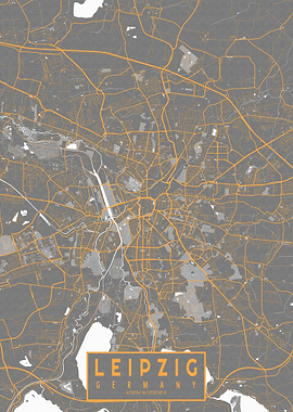 Leipzig City Map Bauhaus