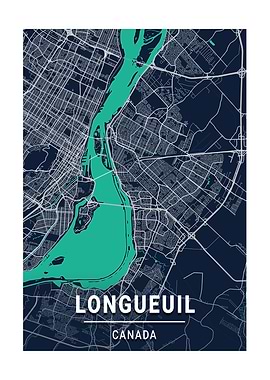 City Map Longueul Canada