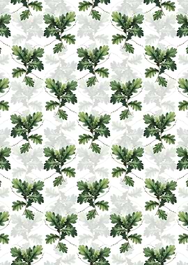 Floral English Oak Pattern