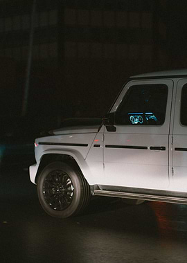 Mercedes white G class