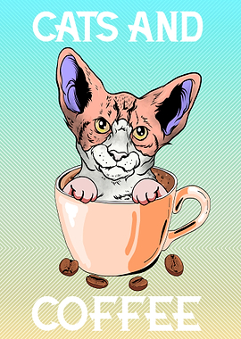 Cornish Rex Cat Coffee