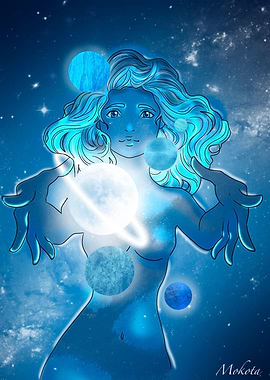 Blue Girl Galaxy