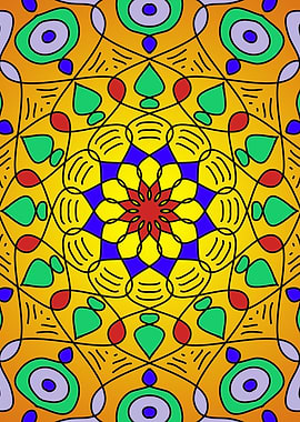 Yellow Mandala