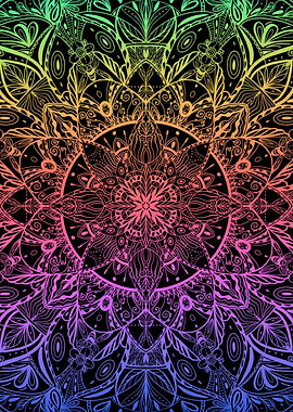 Gradient Crystal Mandala
