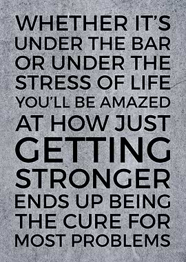 Getting Stronger By Cure