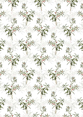 Bog Rosemary Bush Pattern