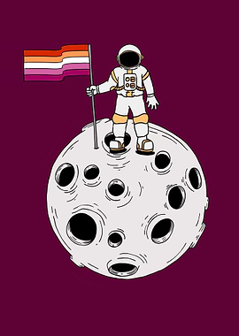 Lesbian Astronaut Flag