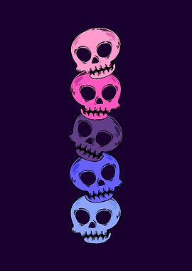 Omnisexual Goth Skull Pile