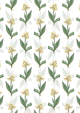 Floral Water Canna Pattern