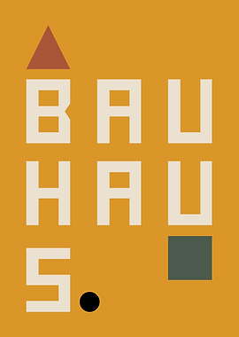 Typographic Bauhaus Poster