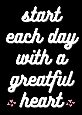 START EACH DAY WITH A
