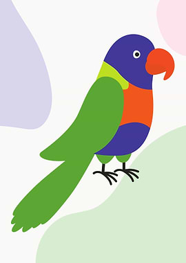 Rainbow Lorikeet Pop Art