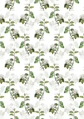 Floral Black Haw Pattern