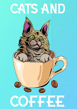 Maine Coon Cat Coffee
