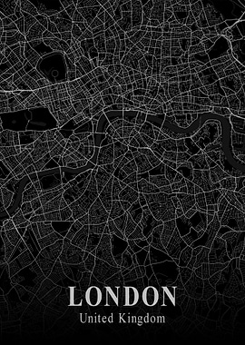 London City Map Dark