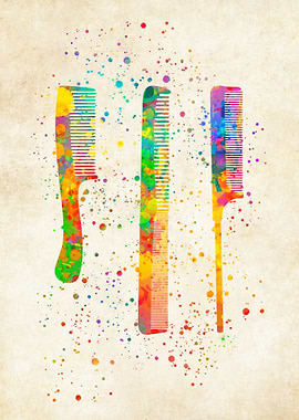 Beauty salon watercolor