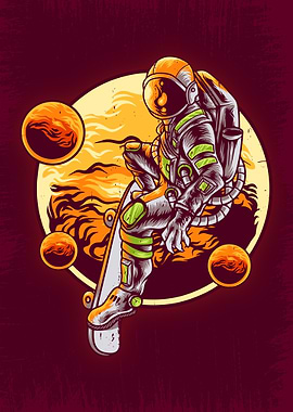 Astronaut Skateboard