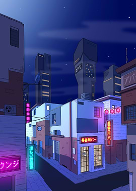 Chill Alley In The Night